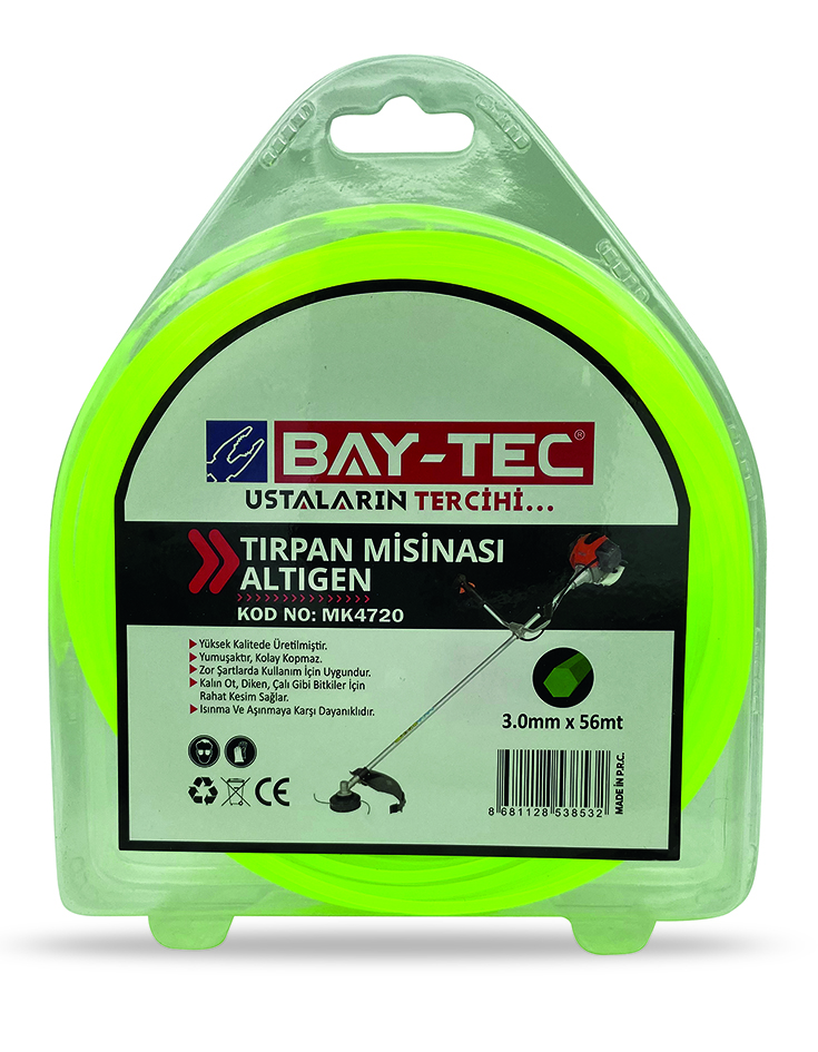 BAYTEC TIRPAN MİSİNASI ALTIGEN 3,3*46MT